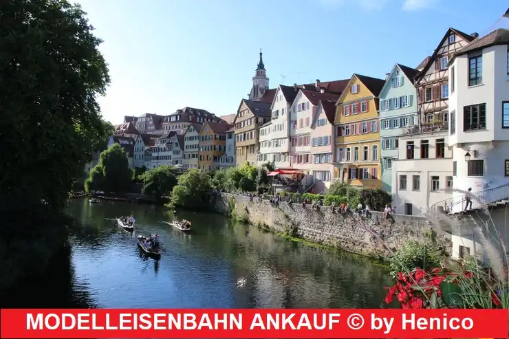 Blick auf das Ufer in Tübingen